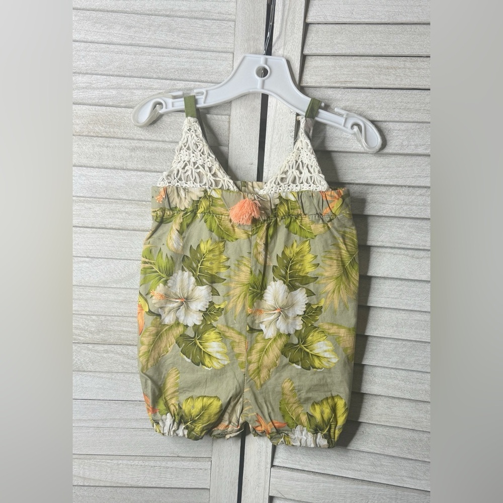 Liboosha Romper. Size 2/3. Great Condition. Small Shop/ Handmade. Tropical